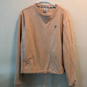 PINK Large oversized sweatshirt with drawstring